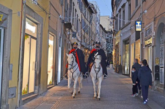 Carabinieri a cavallo a Viterbo