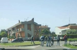 Montalto di Castro - Attraversamento selvaggio a piazzale Tuscania 