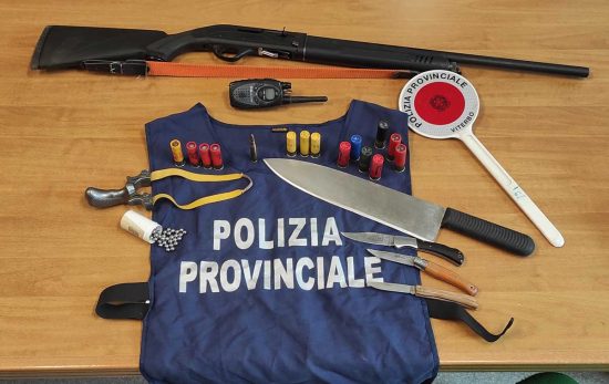 Viterbo - Intervento della polizia provinciale 