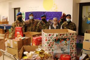 I baschi azzurri dell'Aves protagonisti dell'iniziativa "Babbo Natale con le ali"