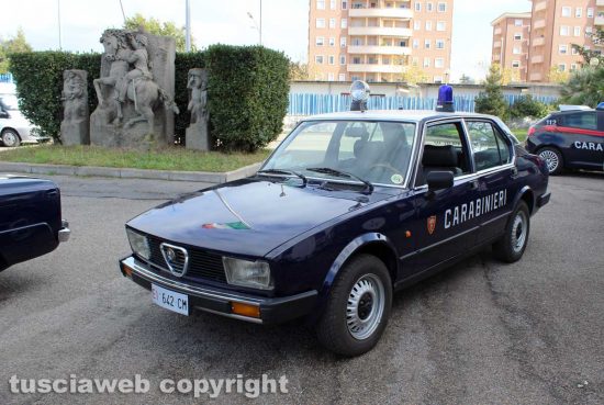 Viterbo - Carabinieri - Le auto d’epoca dell’associazione di volontariato “Lampeggiante blu"
