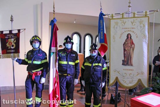 Viterbo - La messa di Santa Barbara, patrona dei vigili del fuoco
