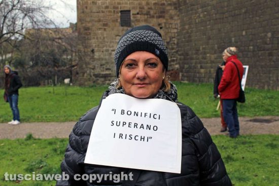 Viterbo - La manifestazione No vax e No Green pass a valle Faul