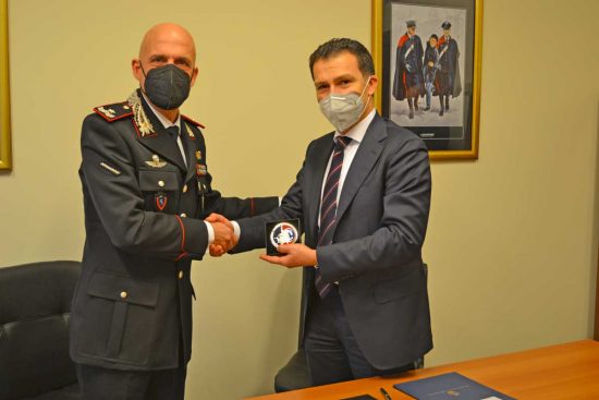 Roma - Da sinistra il generale Valerio Giardina e l’ad di Sogin Emanuele Fontani