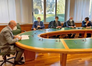 Roma - La firma dell'accordo sul fisco tra regione Lazio, Cgil, Cisl e Uil