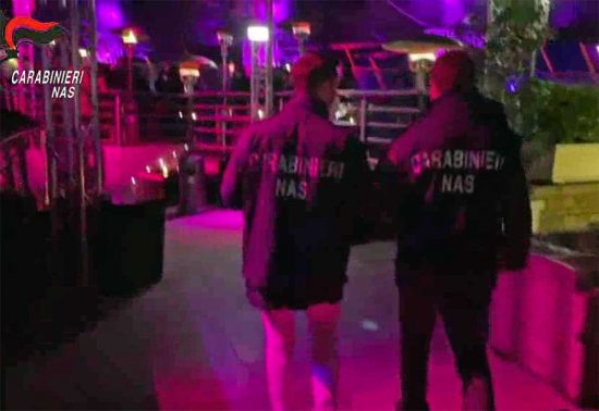 Carabinieri Nas - Super green pass - Controlli nelle discoteche