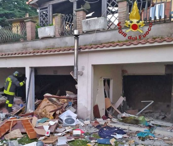 Rocca di Papa - Esplosione in villetta