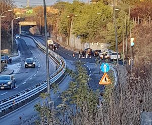 Viterbo - Incidente sulla Tangenziale
