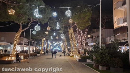 Le luminarie a Milano marittima