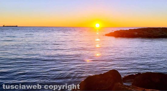 Tramonto a Civitavecchia