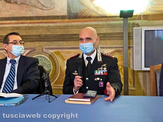 Viterbo - Il comandante dei carabinieri Andrea Antonazzo