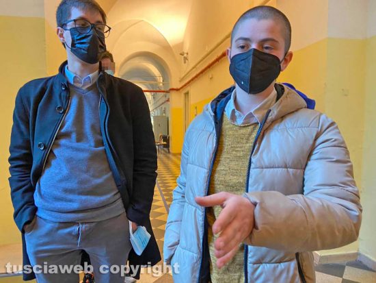 Viterbo - Liceo Ruffini occupato - Teresa Pianella e Francesco Boscheri