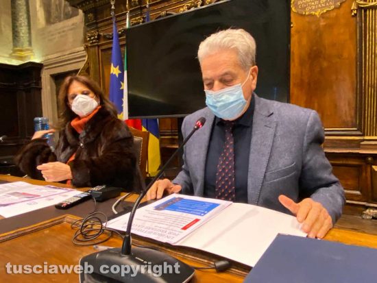 Viterbo - Comune. Il sindaco Arena in conferenza stampa 