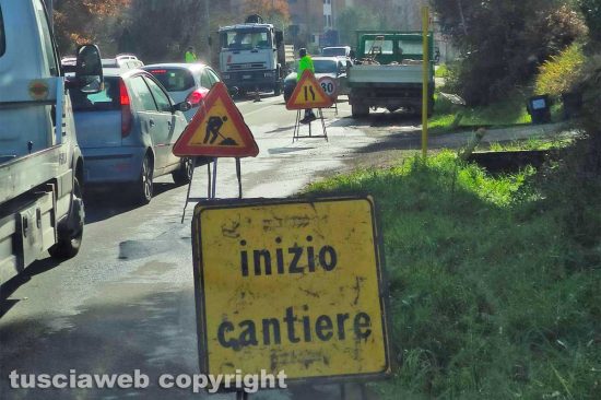 Viterbo - I lavori lungo la Teverina