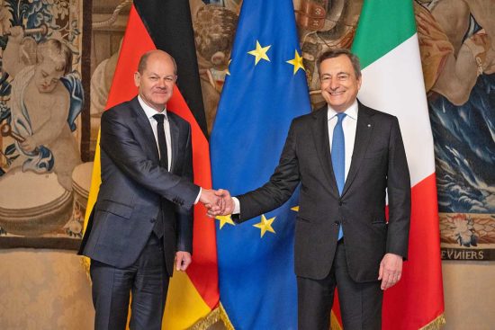 Mario Draghi e Olaf Scholz