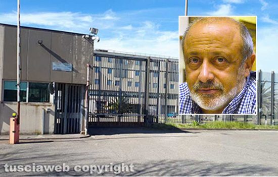 Viterbo - Il carcere di Mammagialla - Nel riquadro: Claudio Cesaris