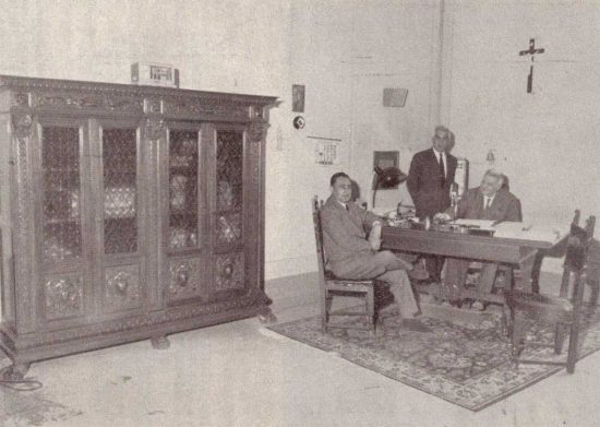 Viterbo - Una vecchia foto dell’ufficio di presidenza del Paolo Savi