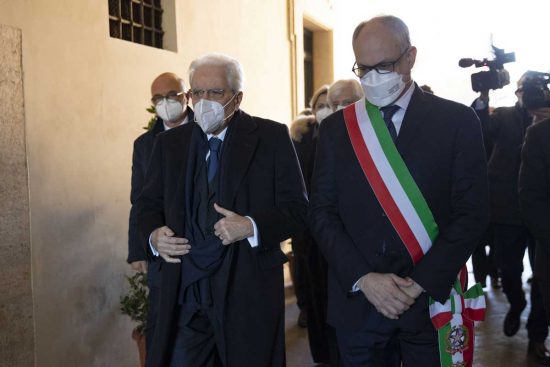 David Sassoli - Camera ardente al Campidoglio - Mattarella e Gualtieri