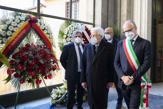 David Sassoli - Camera ardente al Campidoglio - Mattarella e Gualtieri
