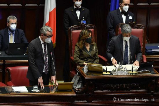 Roma - Elisabetta Casellati e Roberto Fico presiedono le operazioni di voto per il prossimo presidente della repubblica