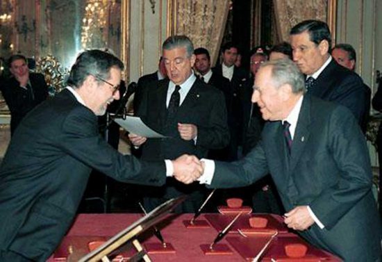 Giovanni Maria Flick con il presidente Carlo Azeglio Ciampi
