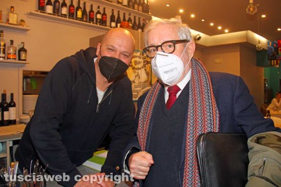 Viterbo - Giovanni Maria Flick al ristorante il Gargolo 