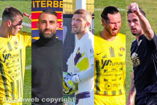 Sport - Calcio - Viterbese - Da sinistra: Bianchimano, Ricci, Fumagalli, Semenzato e Polidori