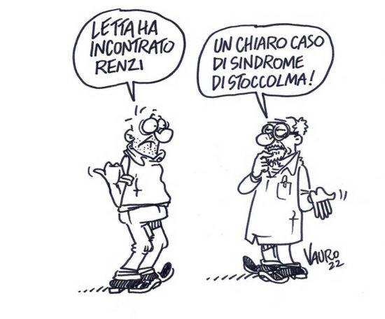 La vignetta di Vauro del 22/01/2022