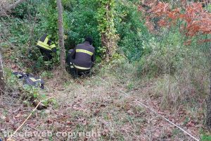 Castiglione in Teverina - L'intervento dei vigili del fuoco