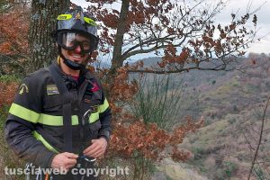 Castiglione in Teverina - L'intervento dei vigili del fuoco