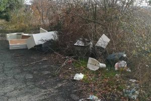 Rifiuti abbandonati lungo la Cimina