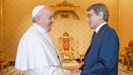 Papa Francesco e David Sassoli