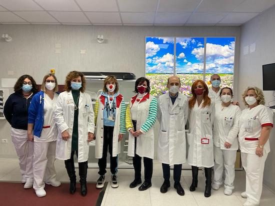Belcolle - I volontari Goji Vip nel reparto di radioterapia 