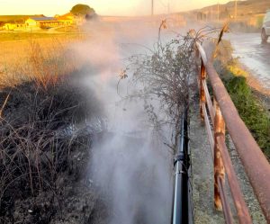Tarquinia - Incendio a Montericcio 