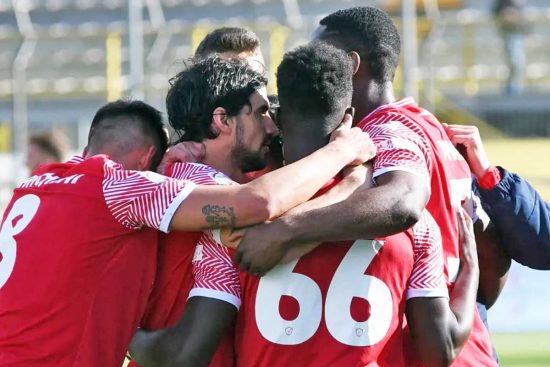 Sport - Calcio - Monterosi - L'esultanza dei biancorossi