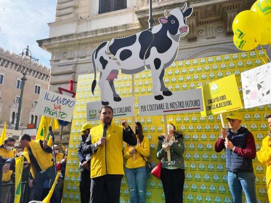 Roma - Manifestazione Coldiretti - Il presidente David Granieri