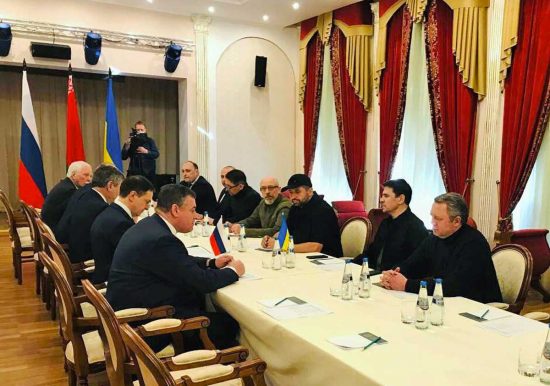 Gomel - Il primo round di negoziati tra le delegazioni di Mosca e Kiev