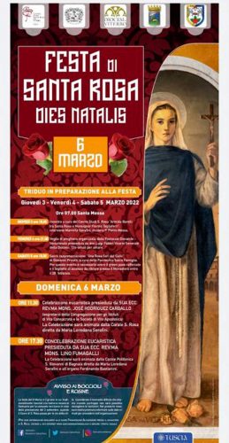 Festa di Santa Rosa – Dies Natalis: 6 marzo 2022