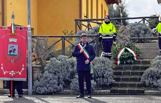 Bassano in Teverina - Il sindaco Romoli alla commemorazione per il Giorno del ricordo