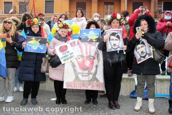 Viterbo - Manifestazione contro la guerra in Ucraina