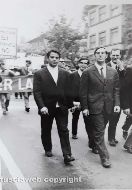 Milano - Renzo Trappolini con i giovani DC contro la Nato nel maggio 1969