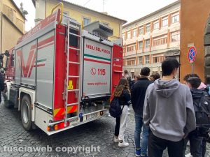 Viterbo - Scatta l'allarme antincendio al Liceo Ruffini