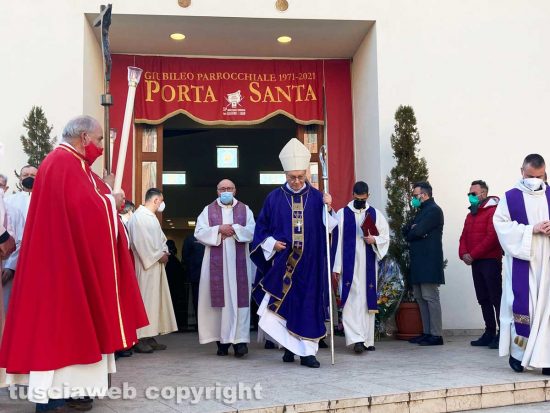 Viterbo - I funerali di Angelo Lucentini - Il vescovo Lino Fumagalli