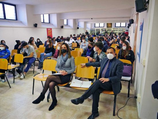 Viterbo - "PretenDiamo legalità" all'Istituto Paolo Savi - Paola Bugiotti e Giancarlo Sant'Elia