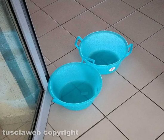 Infiltrazioni d'acqua nella scuola dell'infanzia di Tobia