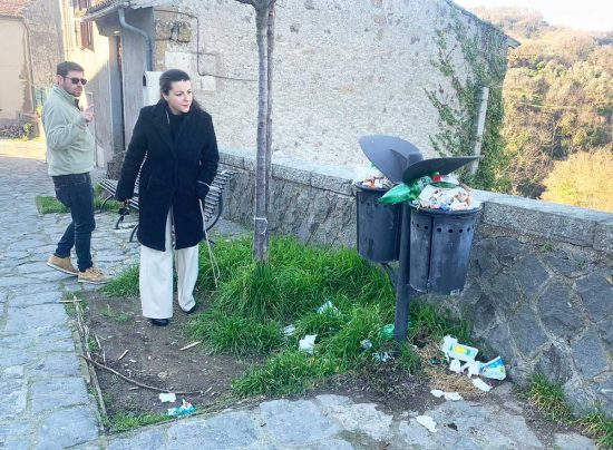 Viterbo - Il sopralluogo di Chiara Frontini a Roccalvecce