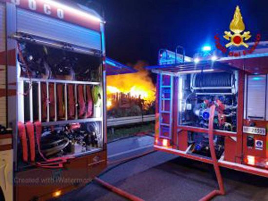 Santa Marinella – Incendio allo yacht club Castrum Novum