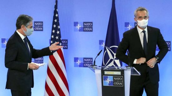 Antony Blinken e Jens Stoltenberg