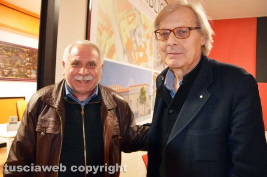 Viterbo - Ugo Poggi e Vittorio Sgarbi