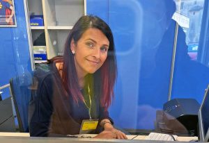 Fabrica di Roma - La direttrice dell'ufficio postale, Roberta Bernardini